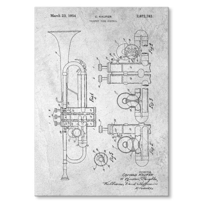 Plakat metalowy Trumpet Stone Prezent