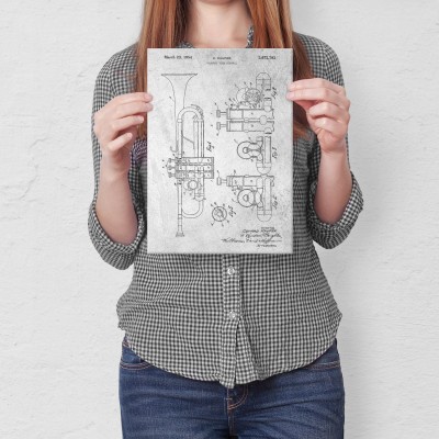 Plakat metalowy Trumpet Stone Prezent