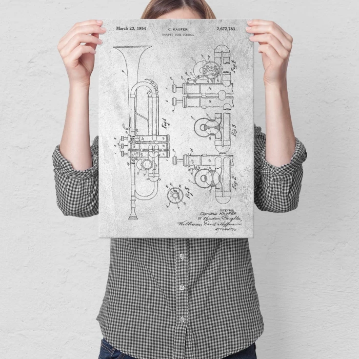 Plakat metalowy Trumpet Stone Prezent