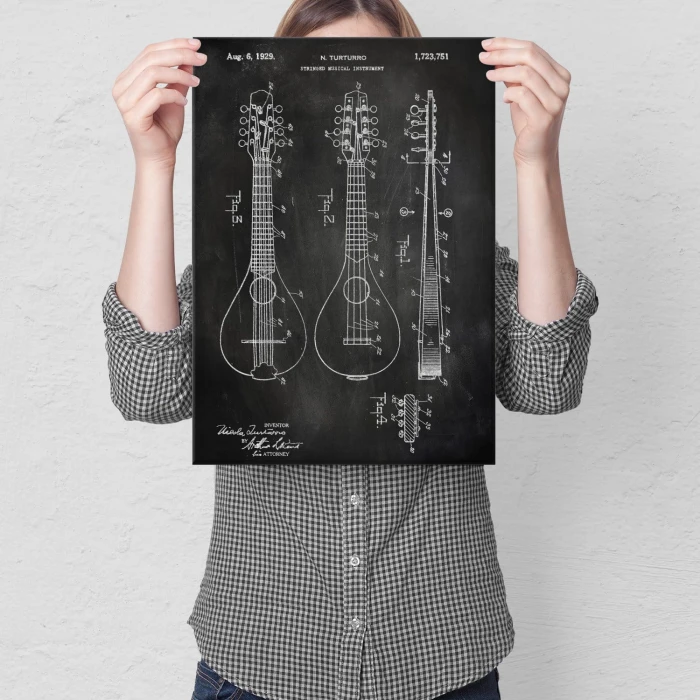 Poster metal Stringed Instrument Slate gift