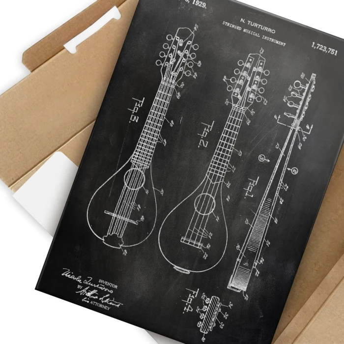 Poster metal Stringed Instrument Slate gift