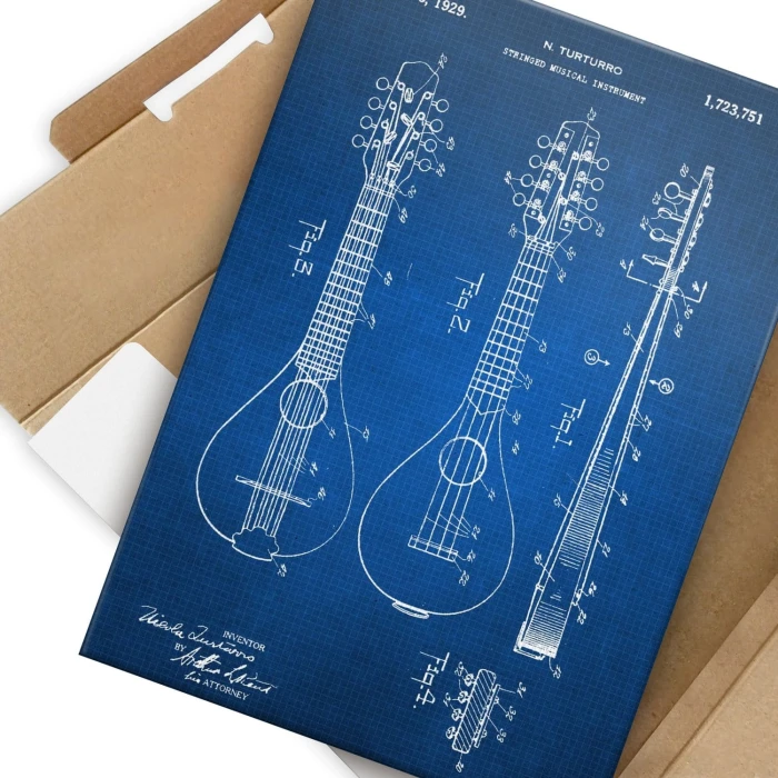 Plakat metalowy Stringed Instrument Tech Prezent