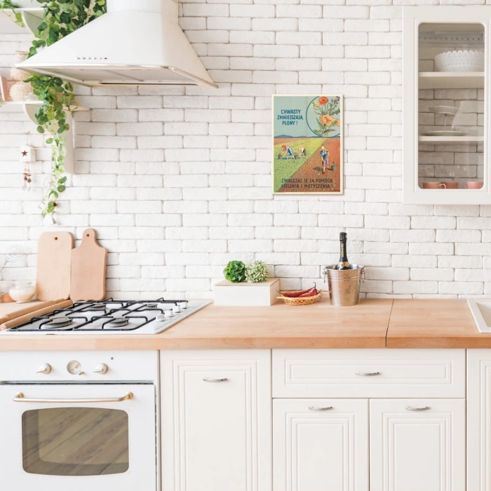 Plakat metalowy Zwalczaj chwasty! Prezent