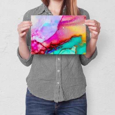 Plakat metalowy Colourful abstract Prezent