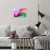 Poster metal Colourful abstract gift