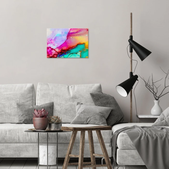 Plakat metalowy Colourful abstract Prezent