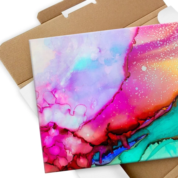 Plakat metalowy Colourful abstract Prezent