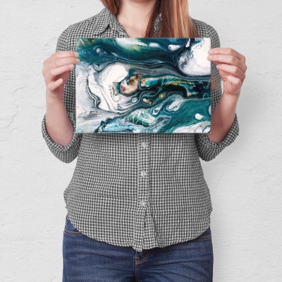 Plakat metalowy Jade Abstract Prezent