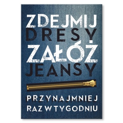 Poster metal Zdejmij dresy gift