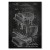 Plakat metalowy Grand piano instrument slate Prezent