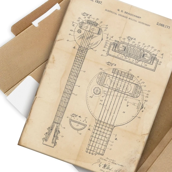 Poster metal Electrical stringed instrument retro gift