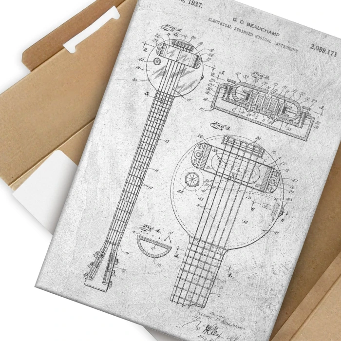 Poster metal Electrical stringed instrument stone gift