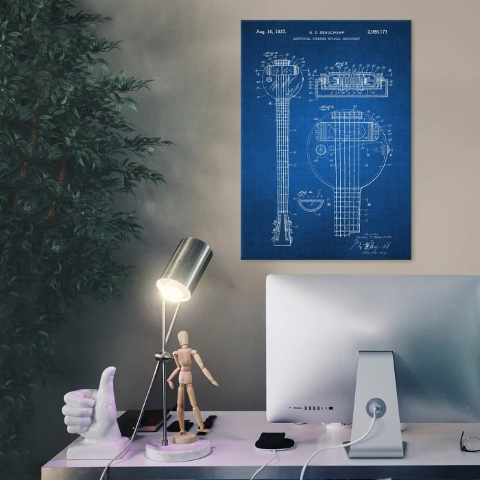 Poster metal Electrical stringed instrument tech gift