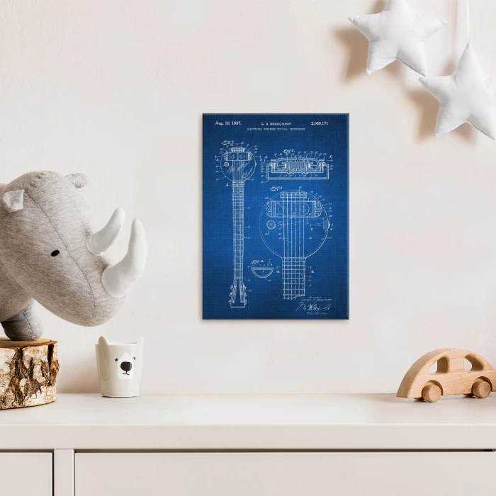 Poster metal Electrical stringed instrument tech gift