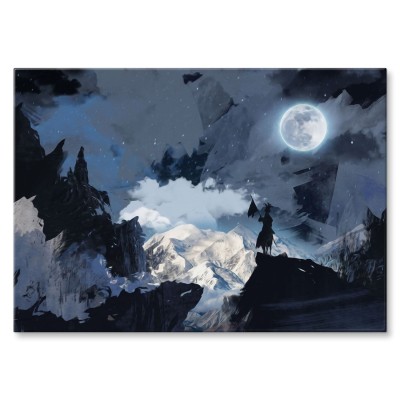 Poster metal Night in mountains gift