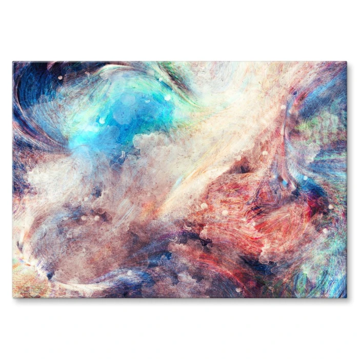 Plakat metalowy Colourful space Prezent