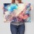Poster metal Colourful space gift