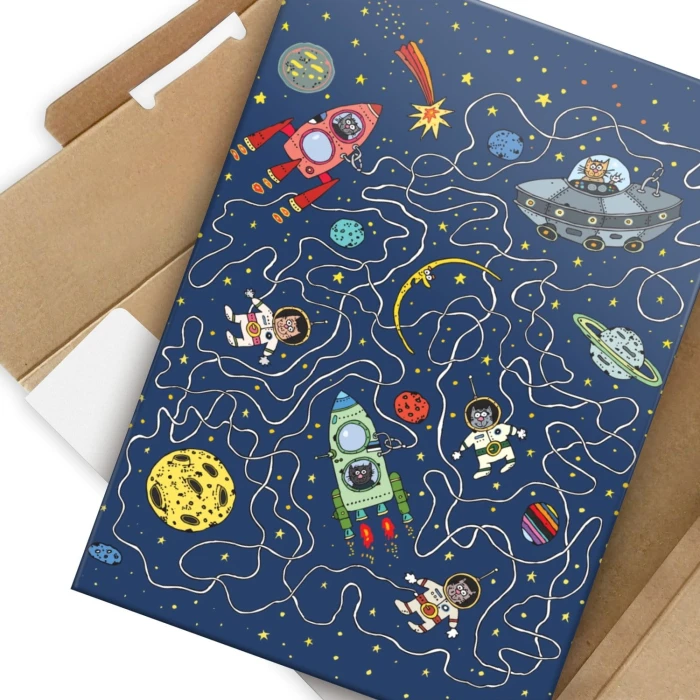 Poster metal Cartoon galaxy gift