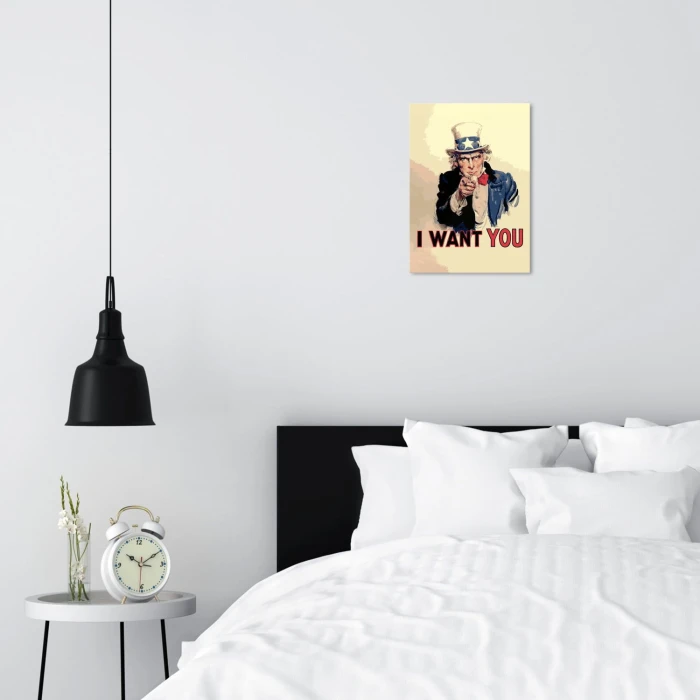 Plakat metalowy I want you Prezent