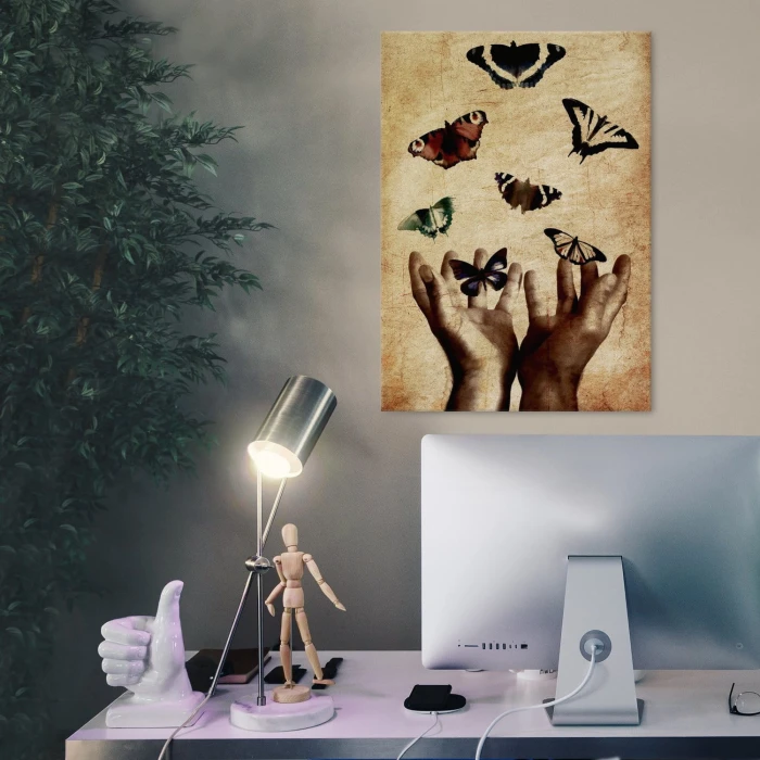 Plakat metalowy Motyle Prezent