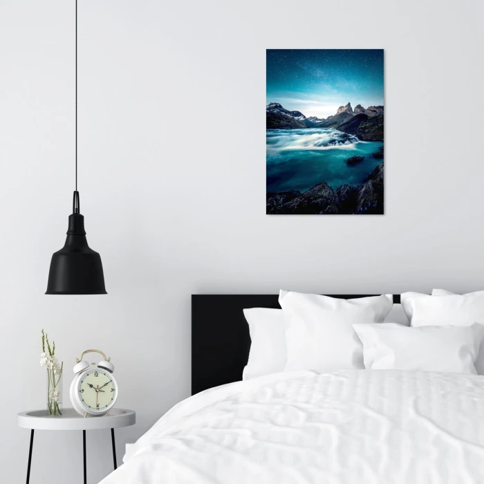 Plakat metalowy Magiczne jezioro Prezent