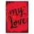 Plakat metalowy My love Prezent