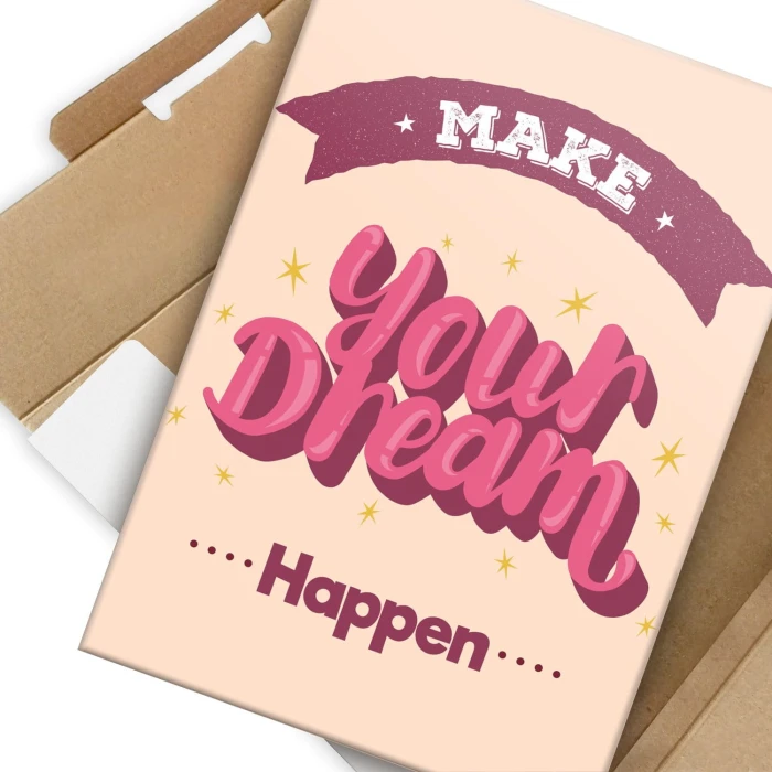 Plakat metalowy Make your dream happen Prezent