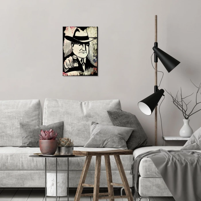 Plakat metalowy Gangster Prezent