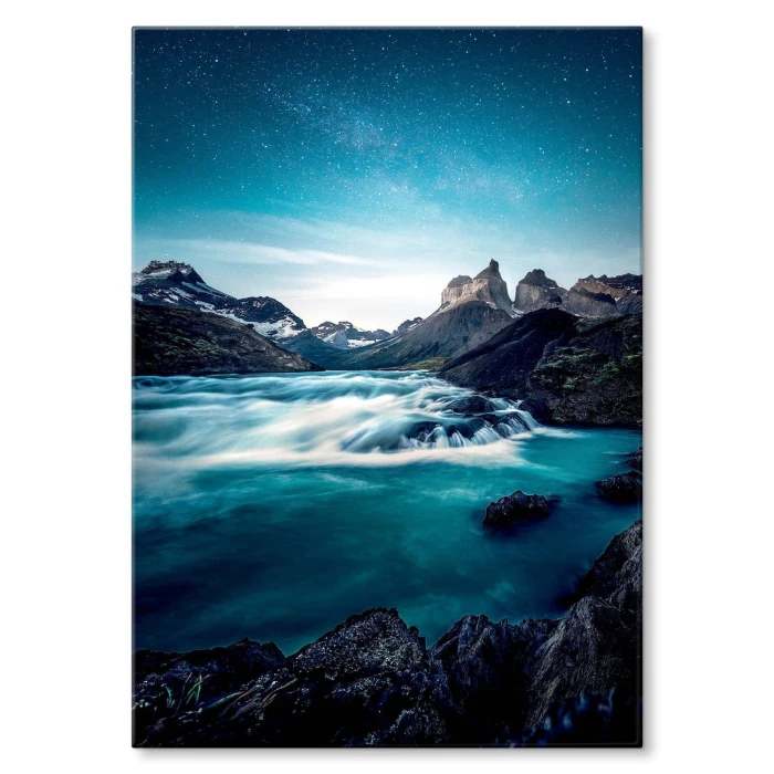 Plakat metalowy Magiczne jezioro Prezent