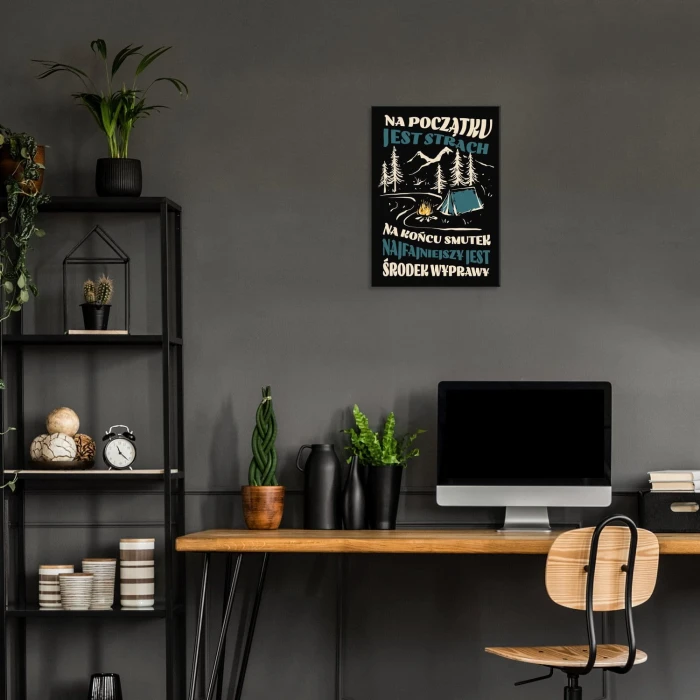 Plakat metalowy Wyprawa Wędrówka Prezent