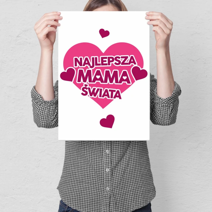 Plakat metalowy Najlepsza mama Prezent