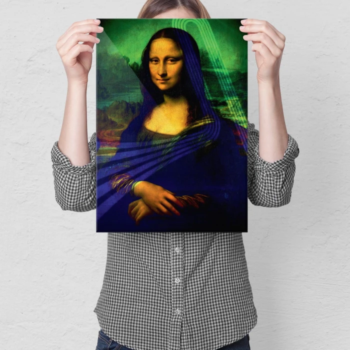 Plakat metalowy Lisa Prezent