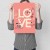 Plakat metalowy LOVE rower Prezent