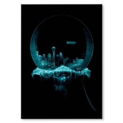 Plakat metalowy Jellyfish 2 Prezent