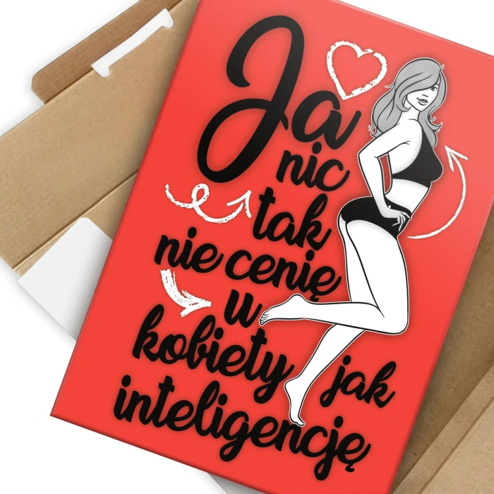 Poster metal Cenię inteligencję u kobiety gift