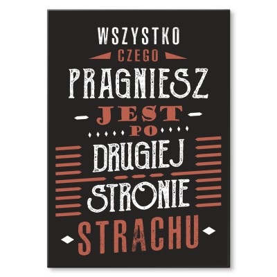 Poster metal Wszytko czego pragniesz gift