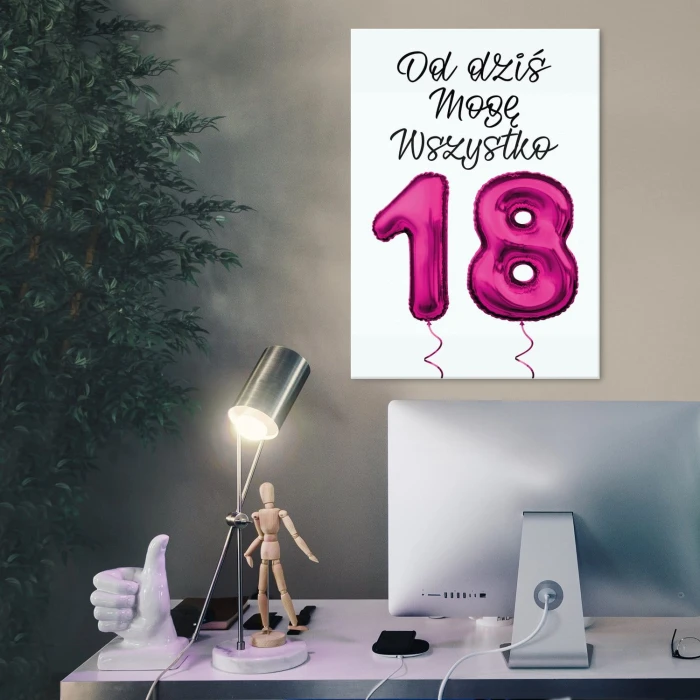 Plakat metalowy Od dziś mogę wszystko Prezent