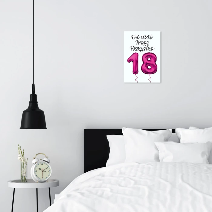 Plakat metalowy Od dziś mogę wszystko Prezent