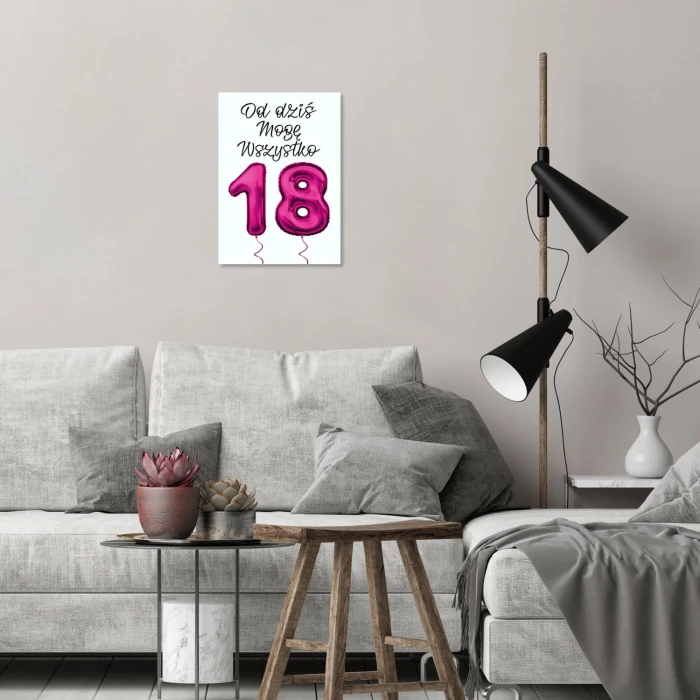 Poster metal Od dziś mogę wszystko gift