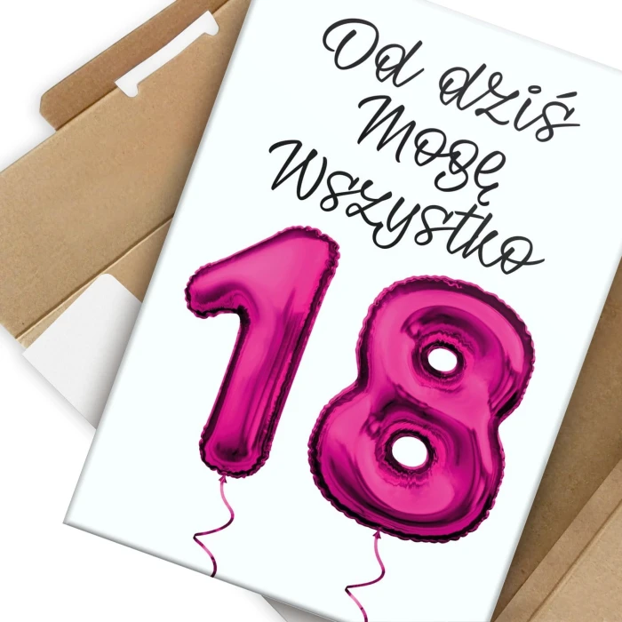 Poster metal Od dziś mogę wszystko gift