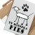 Poster metal tu mieszka pies gift