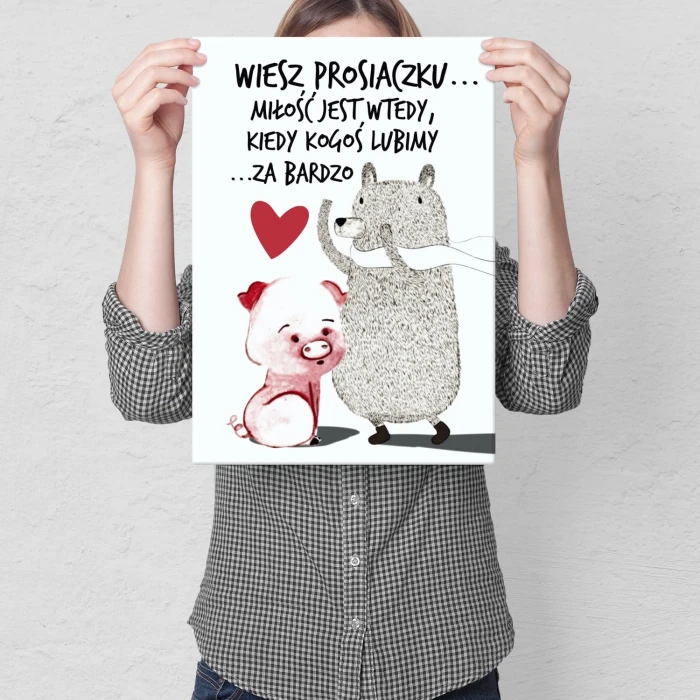Poster metal Wiesz Prosiaczku... gift