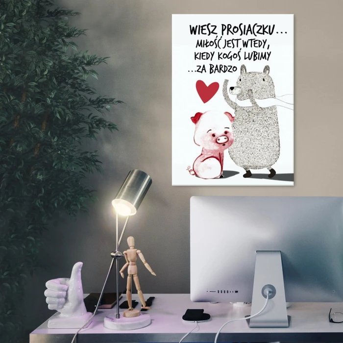 Plakat metalowy Wiesz Prosiaczku... Prezent