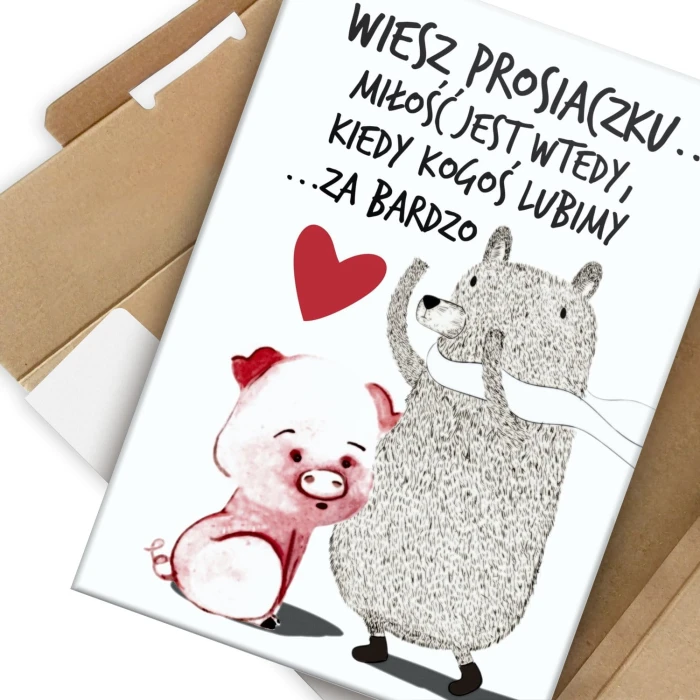 Poster metal Wiesz Prosiaczku... gift