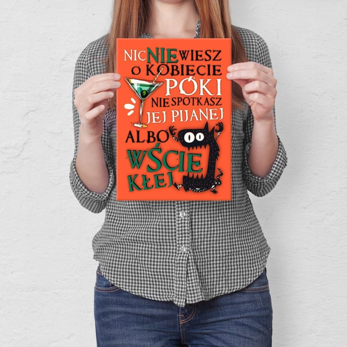 Poster metal Nic nie wiesz o kobiecie gift