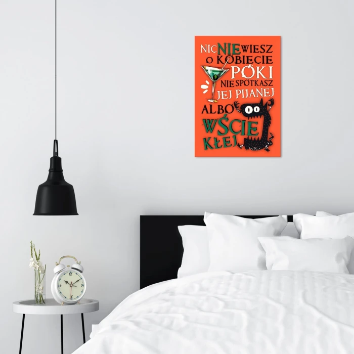 Poster metal Nic nie wiesz o kobiecie gift