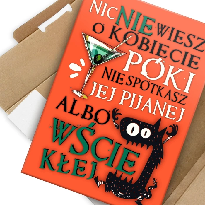 Plakat metalowy Nic nie wiesz o kobiecie Prezent