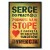 Plakat metalowy serce do pracy Prezent