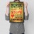 Poster metal serce do pracy gift