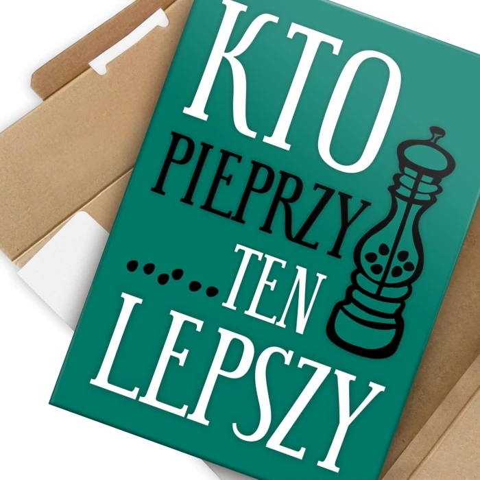 Plakat metalowy Kto pieprzy ten lepszy Prezent